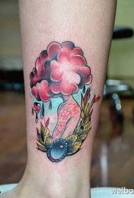 Noha farba osobnosti dievča tetovanie obrázok