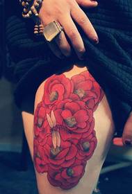 Thir Spark Camellia Domineering Tattoo Picture