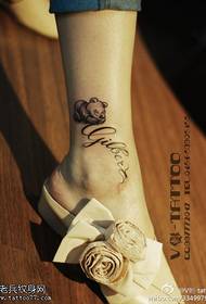 Pattern ng cute na pooh tattoo