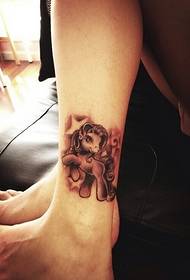 Gambar pola tato unicorn sikil wanita