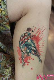 Art wind bird shank tattoo picture