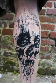 Boys calf classic ink skull tattoo pattern pictures
