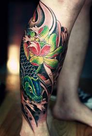 Rich and colorful koi tattoo pattern