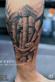 Divine pillar tattoo pattern