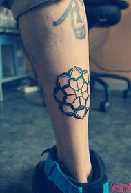 Slika uzorak totem tetovaža teleta lotosa