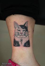 Estúpid patró de tatuatge de gat japonès