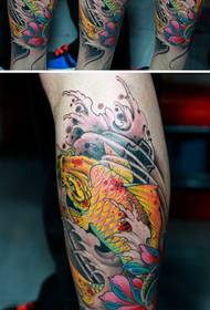 Beautiful fresh squid tattoo pattern