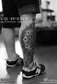 Cool handsome domineering flower symbol tattoo pattern