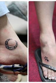 Cool dominant symbool tattoo patroon