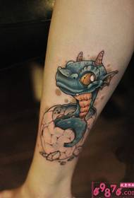Broken shell baby baby calf cute tattoo pictures