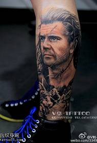 Guapo fermoso patrón de tatuaxe de Mel Gibson