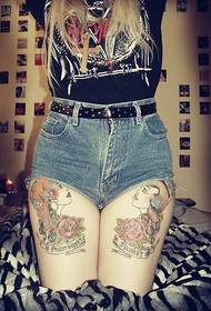 Beautiful tattoos on your legs add extra points to your charm