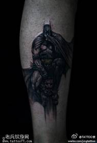 Mysterious and handsome Batman tattoo pattern