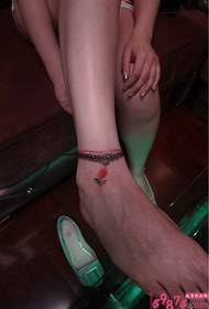 Calf creative anklet tattoo pattern picture