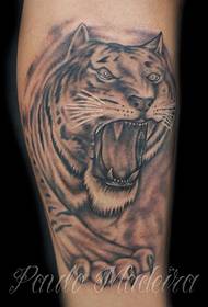 I-Tiger tyranny tiger head tattoo
