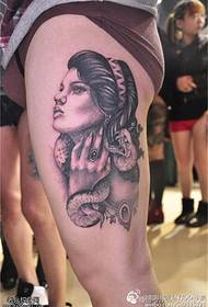 Leg girl portrét tetování obrázek