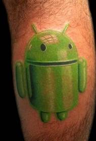 绿色个性安卓(android)logo图片
