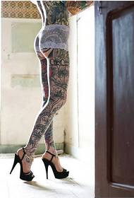Beautiful tattoo beautiful buttocks high heels pictures