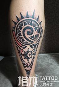 Kalb Maya Totem Tattoo Muster