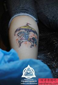 Skønhed ben populære pop karrusel tatovering mønster