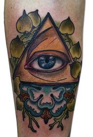un fermoso ollo da tatuaxe dos deuses