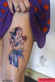 The Snow White Tattoos of the Legs are shared by the Tattoo Hall
