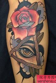 Tattoo show, recommend a rose god eye tattoo pattern