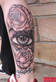 Leg rose eye tattoos are shared by the best tattoo clubs