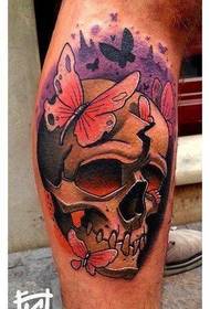 Tattoo show, recommend a European-American style skull tattoo