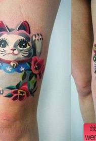 Tattoo show, recommended legs, lucky cat tattoos