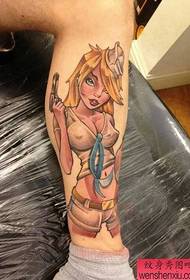 Tattoo show, ခြေထောက်အရောင်ကောင်မလေးတက်တူးထိုးပုံစံကိုအကြံပြုပါ