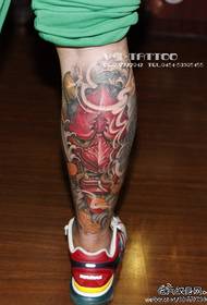 Az ember lába hűvös klasszikus prajna tetoválás minta