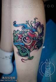 Tattoo show, leg color, tattoos