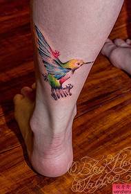 El mejor tatuaje recomendó un patrón de tatuaje de pájaro colorido