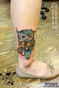 ຂາສາວໆ fashion trend owl love lock key tattoo ແບບ