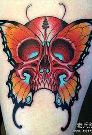 Espectáculo de tatuajes, recomiende un tatuaje de tatuaje de mariposa de pierna