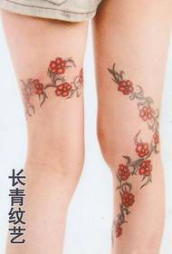 Beauty legs thorn tattoo pattern - Xiangyang tattoo show map recommended