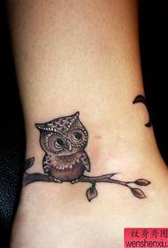 Tattoo show, recommend an ankle owl tattoo pattern