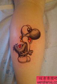 Spettaculu di tatuaggi, cunsigliatu un tatuu di cane di gamba