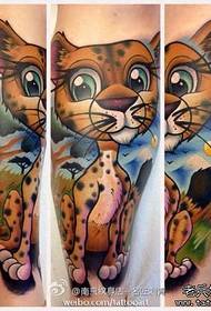 Qaab caan ah oo Yurub iyo Mareykan ah ayaa loo yaqaan 'tattoo leopard tattoo'