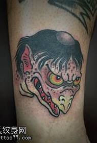 patró de tatuatge de monstre al turmell