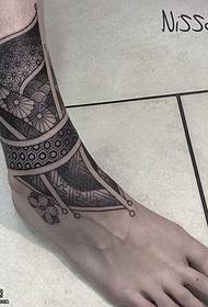 Ankle Tattoo Pattern on the Ankle