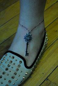 key anklet ankle tattoo picture pattern