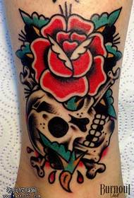 Členok ruže tetovanie vzor