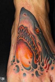 flesh shark tattoo pattern