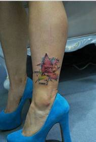 pretty Sexy looking splash on the ankle, a thousand paper crane tattoo pictures