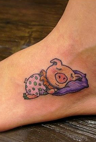 instep รูปแบบหมูการ์ตูนน่ารัก