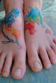 personalized Instep tattoo