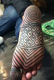 pėdos asmenybė Taip pat unikalus totemo tatuiruotės modelis