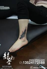 foot beautiful cute little wing tattoo pattern